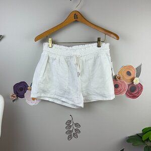 Love Tree from Forever21 2" White Linen Shorts - Size - Medium